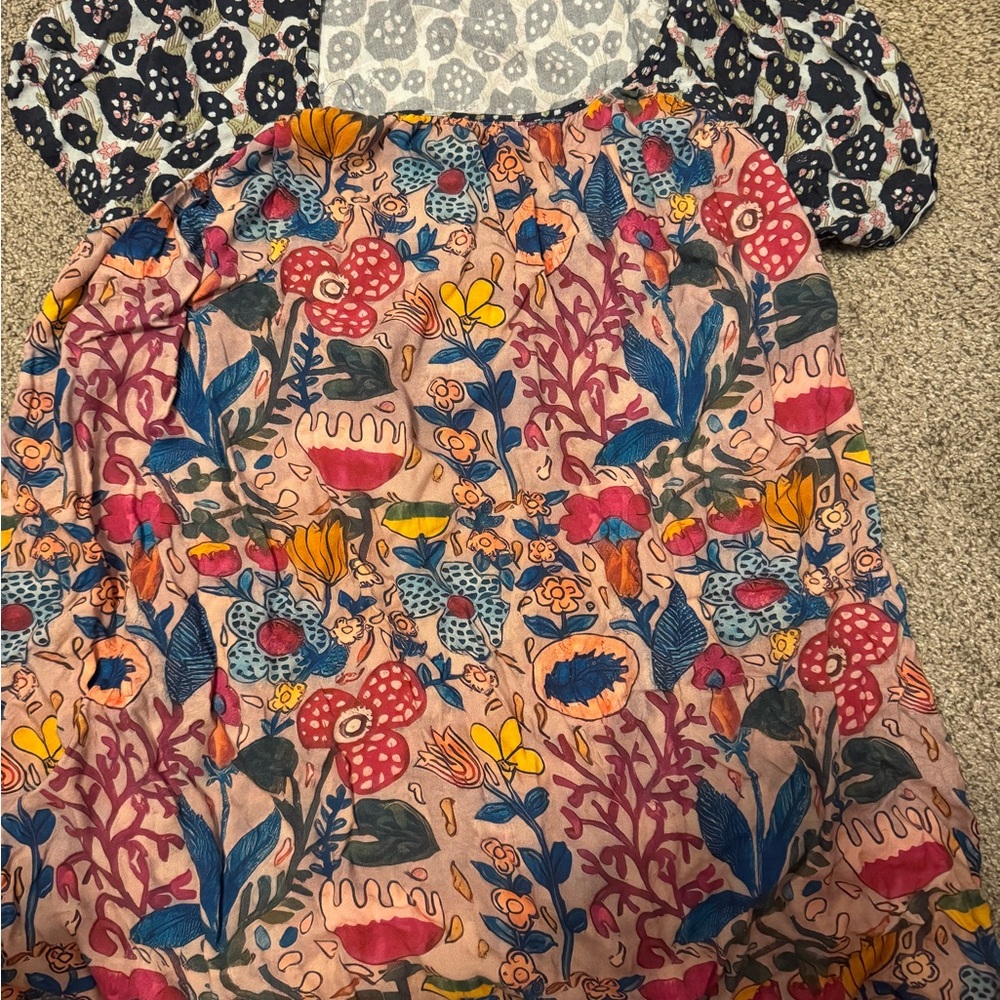 NATURAL LIFE Colorful Floral Mini Dress